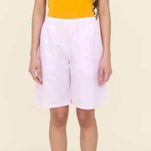 Maryam Nassir Zadeh Mercy Shorts in Pink Poplin